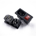 High quality IEC JR-101-1FSA1(15)-03 Electrical Switch Socket AC Power Socket Female Power Connector